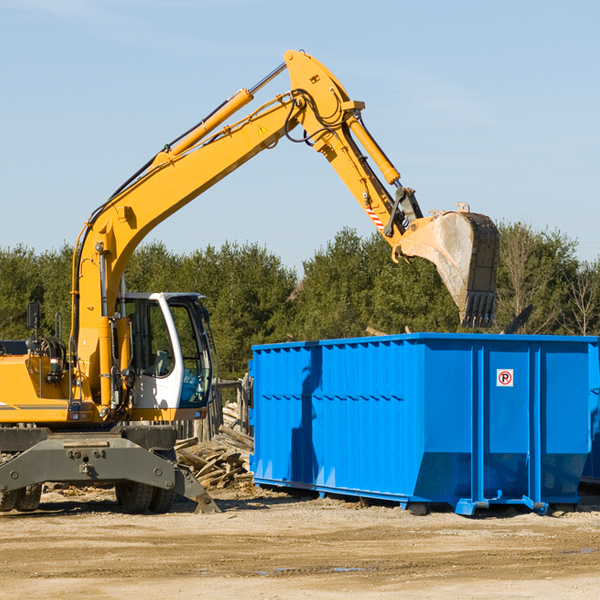 are there any restrictions on where a residential dumpster can be placed in Dallas NC